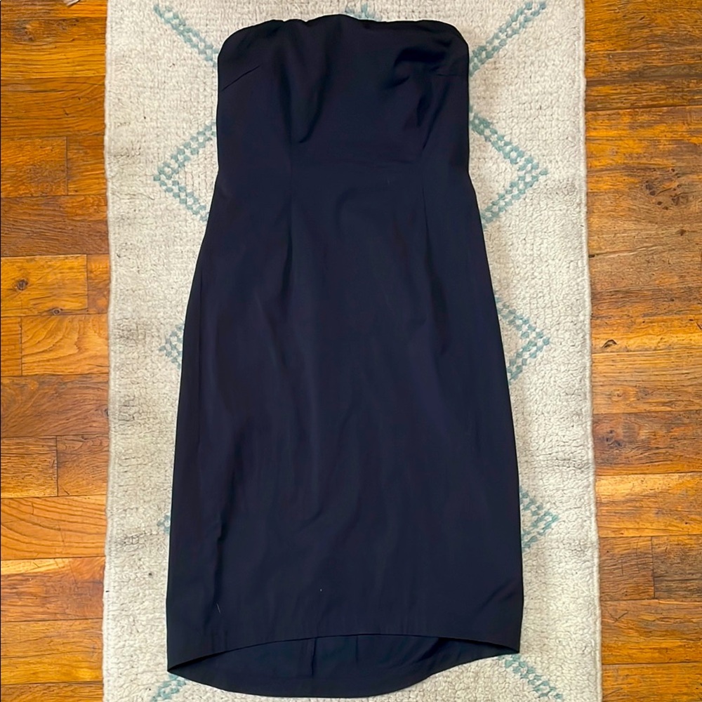 Vintage J. Crew Black Strapless Dress
